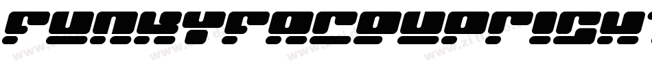 FunkyFaceUpright Italic字体转换